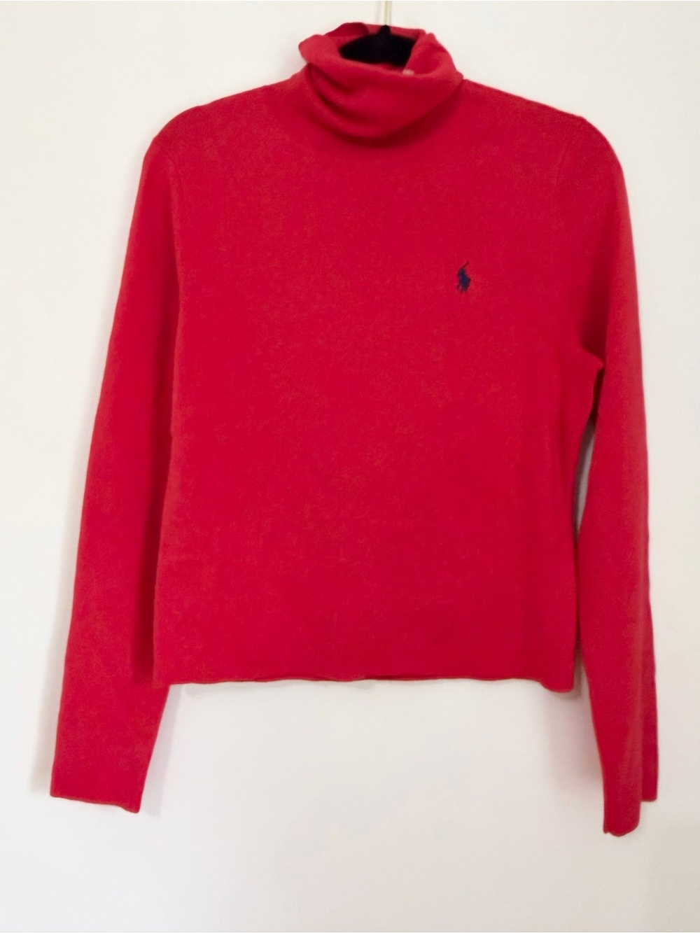Polo by Ralph Lauren Pima cotton size large women turtleneck red knit